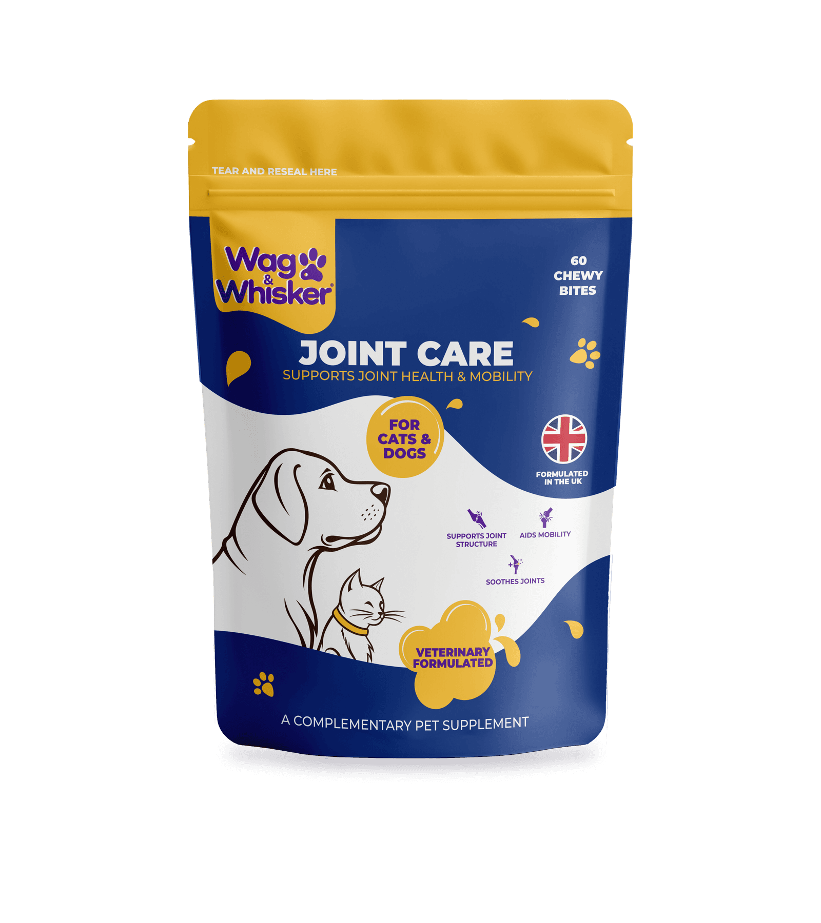 Wag & Whisker Joint Care — Eklem & Hareketlilik Evcil Hayvan Takviyesi